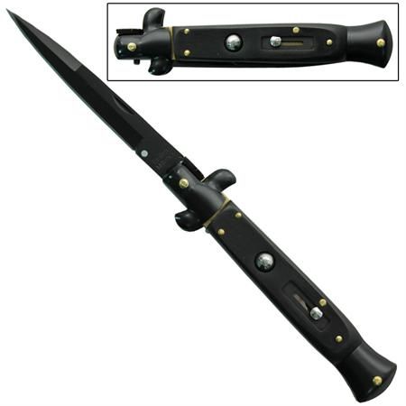 Black Magic Switchblade Automatic Knife Stiletto Knife, Knife Aesthetic, Switchblade Knife, Pretty Knives, Automatic Knives, Army Video, Combat Art, Cool New Gadgets, Knife Collection