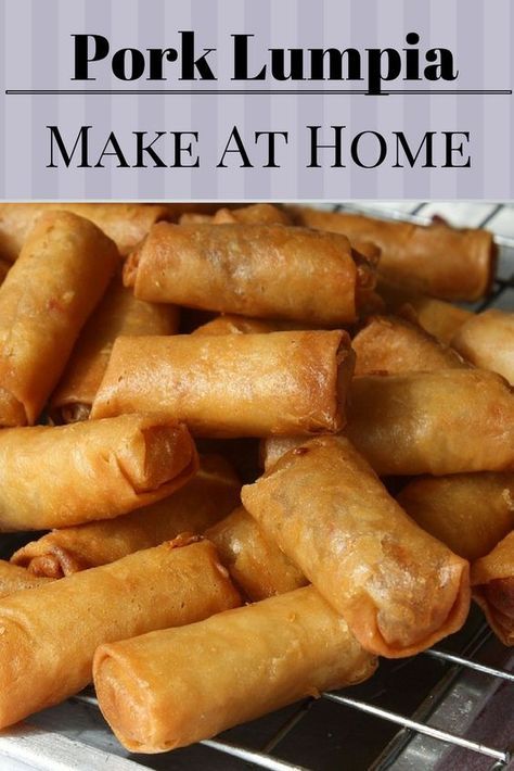 Pork Lumpia, Phillipino Food, Lumpia Recipe, Mapo Tofu, Egg Roll Recipes, Aesthetic Photoshoot, Wontons, Asian Cooking, Filipino Recipes