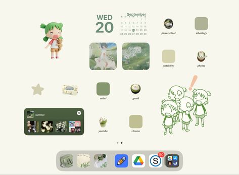 ios widget, widget ideas, homescreen ideas, green, ipad homescreen, ipad widget, ipad, green widget, green homescreen Ipad Set Up Ideas Homescreen, Tablet Homescreen, Banana Phone, Ipad Layout, Ipad Lockscreen, Ipad Homescreen, Ipad Stuff, Ipad Ideas, Ios Theme