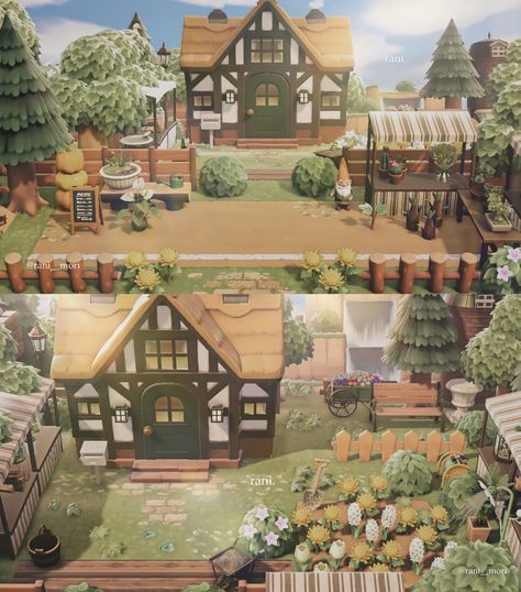 Acnh Player House Exterior Ideas, Acnh Western, Achn Ideas, Anch Ideas, Luxury Exterior, Animal Crossing Guide, Fantasy Island, Acnh Inspo, Creative Block