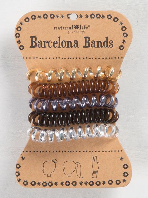 These cutie curlicues are our well-loved Barcelona Bands! We’ve taken super strong elastic (yet super comfy) and coiled them into a hair band that will secure any ponytail or messy bun! They won’t make a dent in your hair and have such a fun spiral style! They’re strong enough to twist around thick tresses but gentle o Spiral Hair Ties, Rolling Tote Bag, Boho Hair Accessories, Boho Bandeau, Rolling Tote, Colorful Bracelet, Boho Hair, Hair Accessories Boho, Boho Accessories