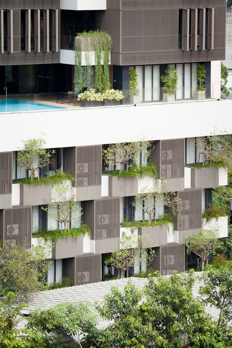 Residential Complex Facade Design, High Rise Residential Building Facade, High Rise Building Facade, High Rise Apartment Architecture, Residential Complex Architecture, High Rise Residential Building, High Apartment, Staircase Building, Secondary Skin