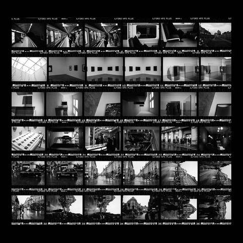 Contact sheet from the other day [Leica M6, Voigtlander 35mm f/1.4, HP5+ pushed to 1600, HC-110, Epson V550] : analog Exodus Art, Gcse Photography, Ilford Hp5, Leica M6, Motion Graphics Typography, Contact Sheet, Film Stock, Film Pictures, Analog Photography