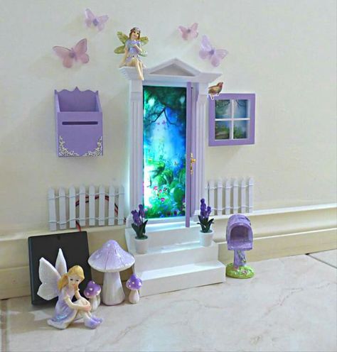 Opening Fairy Foors Tooth Fairy Door Diy, Tooth Fairy Door, Fairy Doors Bedroom, Opening Fairy Doors, Faerie Door, Diy Fairy Door, Tooth Fairy Doors, Fairy Bedroom, Mermaid Room