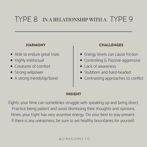 What are the strengths and struggles of an Enneagram 8 and Enneagram 9 in relationship? Enneagram 5, Enneagram 8, Enneagram Type 2, Lack Of Self Confidence, Enneagram 3, Enneagram 2, Enneagram 9, The Enneagram, In Relationship