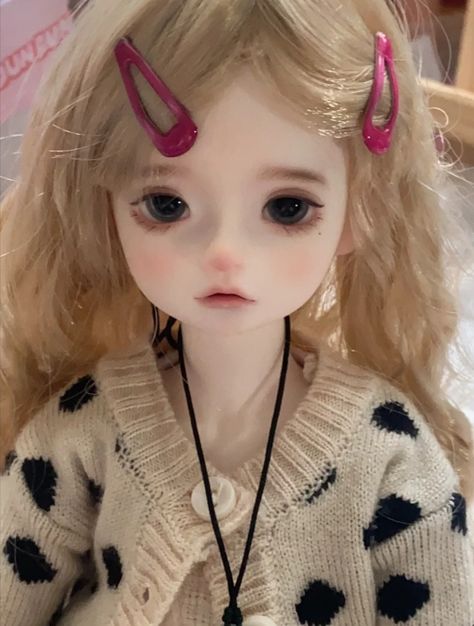 Cute Photo Icon, Baby Doll Makeup, Porcelain Doll Makeup, Bjd Dolls Girls, Dollfie Dream, Kawaii Faces, Doll Makeup, Chibi Girl, Living Dolls