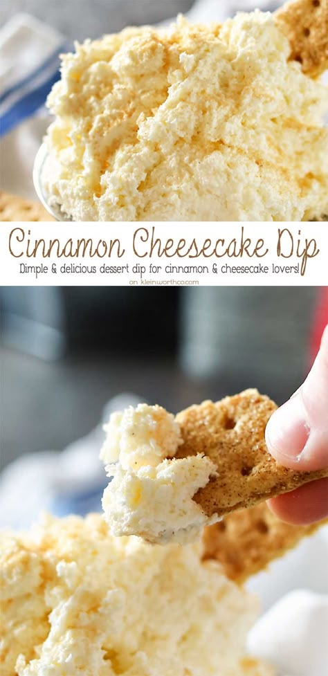 Cheesecake Dips, Dessert Dip Recipes, Cinnamon Cheesecake, Dessert Dip, Cake Dip, Cheesecake Dip, Sweet Dips, Dessert Dips, Bake Dessert