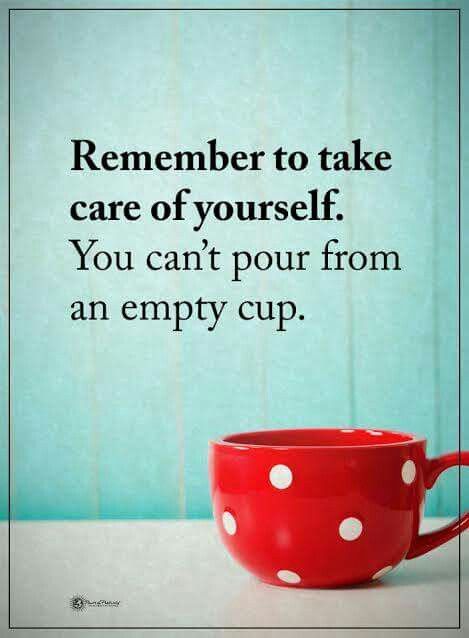 Remember to take care of yourself. You can't pour from an empty cup. Take Care Of Yourself Quotes, Teacher Tired, Calendula Benefits, Empty Cup, Coconut Health Benefits, Motivation Positive, Motiverende Quotes, Crate Paper, Sugar Detox