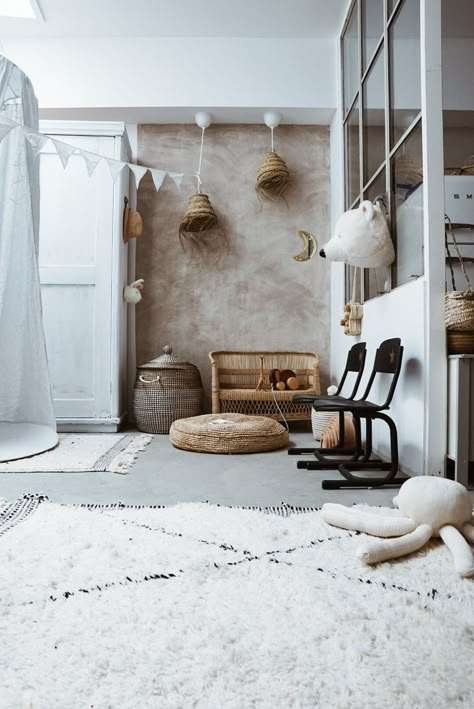 Wabi Sabi Kids Room, Marocco Interior Design, Marrocan Interiors, Wabi Sabi Room, Marocco Interior, Interior Design Japanese, Wabi Sabi Interior Design, Limewash Walls, Nursery Guest Room