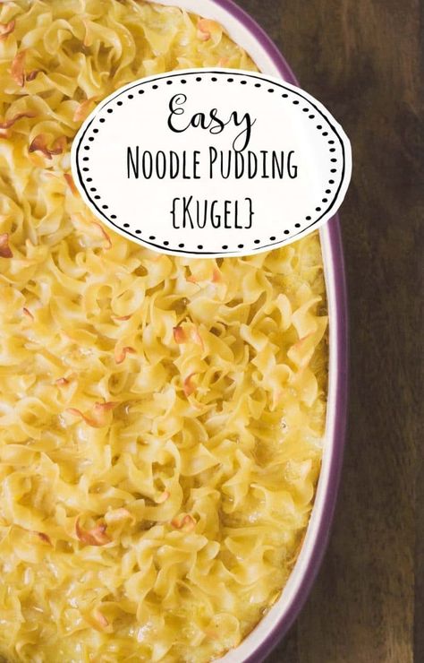 How to Make an Easy Noodle Pudding - Kugel for the Masses | The How-To Home Noodle Kugel Recipe Cottage Cheese, Noodle Pudding Recipes, Noodle Kugel Recipe Savory, Noodle Pudding Jewish, Best Noodle Kugel Recipe, Jewish Kugel, Sweet Noodle Kugel Recipe, Cranberry Salads, Noodle Pudding