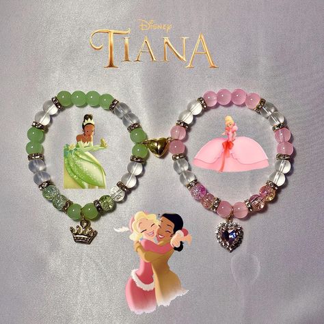 ~* DISNEY MATCHING BRACELETS *~ ——> Available in shop linked in bio - - - - #beadedbracelets #charmbracelets #bracelets #jewelry #disney #smallbusiness #princesstiana #rapunzel #eugene #princenaveen #princesslottie Rapunzel Eugene, Girly Bracelets, Disney Bracelet, Bff Bracelets, Bracelet Inspiration, Crystal Bead Jewelry, Bracelet Inspo, Bracelets Ideas, Matching Jewelry