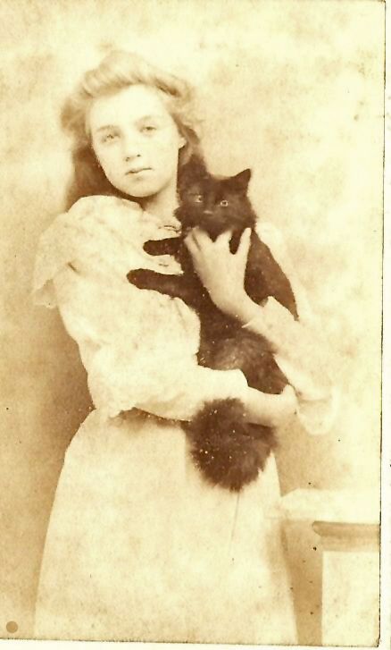 Lovely young lady holding her cat She And Her Cat, Kindness To Animals, Old Portraits, Cat Reference, The Victorian Era, Cat Pose, Cat Photography, Cat People, Vintage Portraits