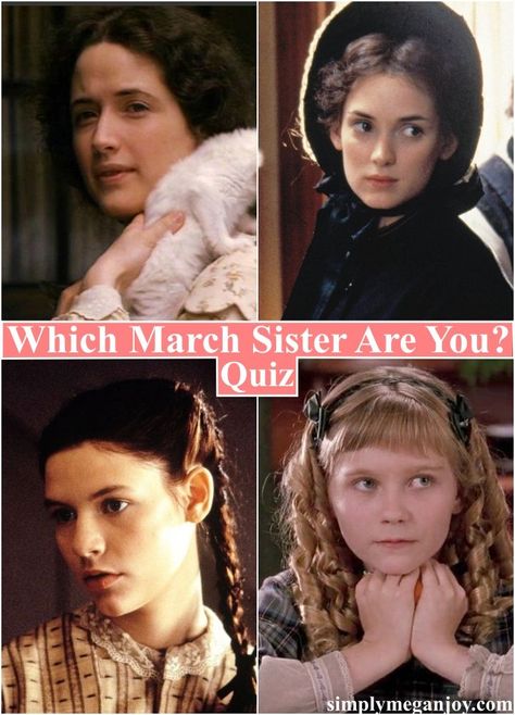 Meg, Jo, Beth, and Amy are four of the most beloved literary sisters in history, let’s see which one you are! Meg Jo Beth And Amy, Meg March 1994, Amy March 1994, Jo And Amy March, Amy March Painting, 1994 Little Women, Beth March 1994, Jo March 1994, Which March Sister Are You