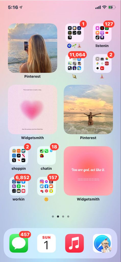 iphone homescreen organization sensory art spirituality god love homescreens Cute Iphone Homescreen Ideas, Cute Phone Ideas Homescreen, Cute Phone Set Up Homescreen, Look Screen Iphone, Home Screen Set Up, Iphone Ios Ideas, Summer Ios 16 Homescreen, Home Iphone Ideas, Iphone 11 Home Screen Layout Ideas