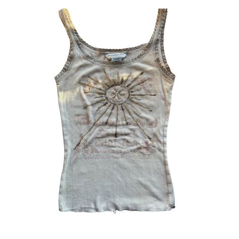 Chai Tea tank top with beading Brand:Abercrombie and... - Depop Hippie Tank Tops, Funky Clothes, Pinterest Wardrobe, Shirt Drawing, Funky Outfits, Chai Tea, Summer Inspiration, One Piece Dress, New Wardrobe