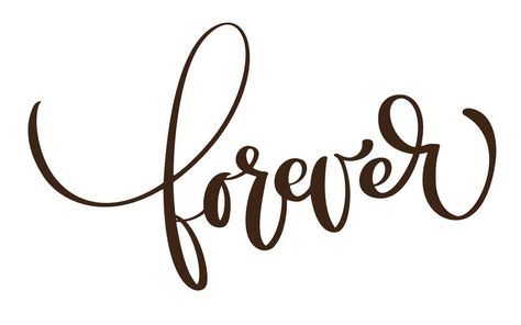 Forever Calligraphy, Hand Drawn Lettering, Text Background, Ink Illustration, Brush Calligraphy, Hand Of Cards, Fine Line Tattoos, Ink Illustrations, Line Tattoos