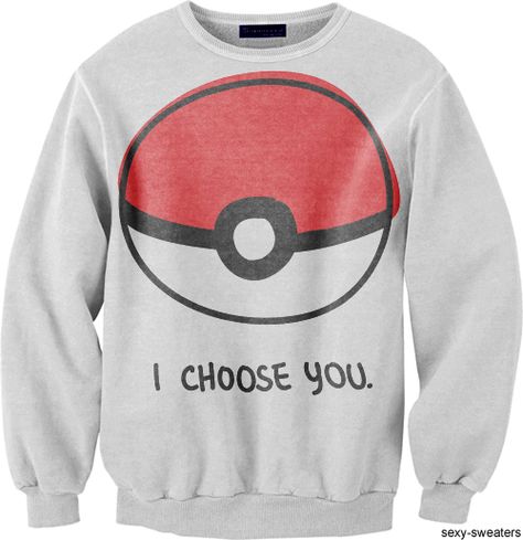 I choose you. Pokemon Clothes, I Choose You, I Choose, Sweater Weather, Passion For Fashion, Sweater Shirt, Cool Outfits, Top Shirt, Graphic Sweatshirt