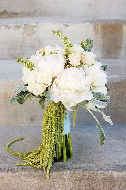 Vintage Glamour Wedding, White Rose Bouquet, Green Bouquet, Rose Wedding Bouquet, Roses White, Cascade Bouquet, White Wedding Bouquets, White Wedding Flowers, Out Of Office