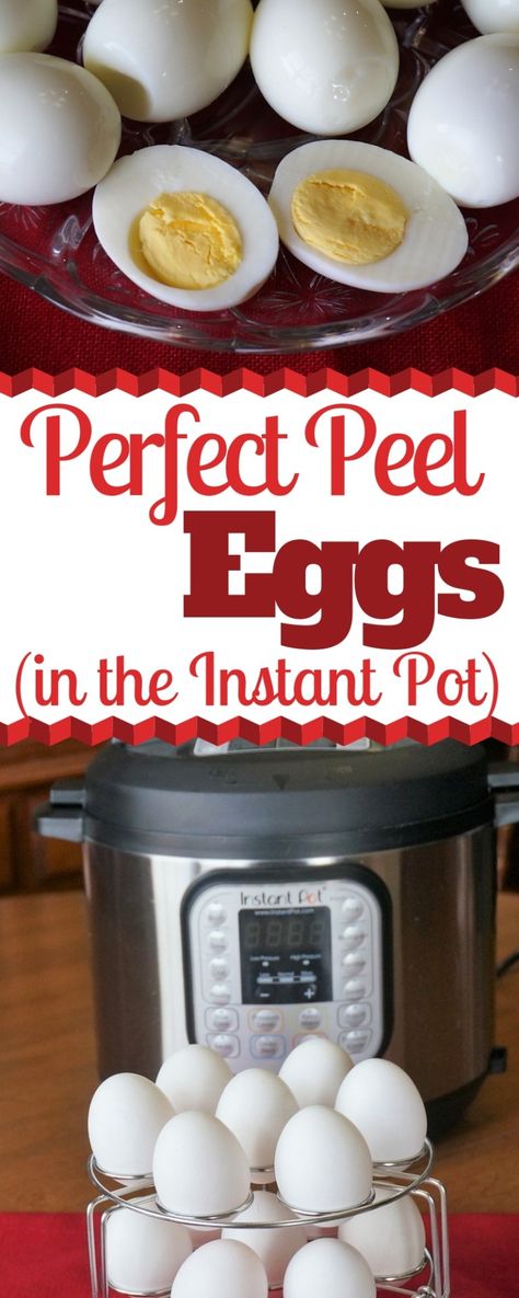 Instant Pot Hard-Boiled Eggs | Grace Like Rain Blog Eggs In The Instant Pot, Pressure Cooker Eggs, Hard Boiled Eggs Easy Peel, Leftover Hard Boiled Eggs, Easy Peel Eggs, Easy Hard Boiled Eggs, Instant Pot Hard Boiled Eggs, Boiled Egg Recipes, Cooking Hard Boiled Eggs