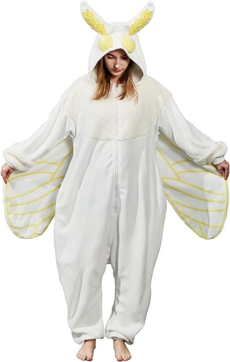 Amazon.com: AMAMHAHAVA Mothman Onesie Pajamas for Adult, Silk Moth Halloween and Christmas Costume Cartoon One-Piece Cosplay : Clothing, Shoes & Jewelry Adult Onesies, Silk Moth, Cartoon Cosplay, One Piece Cosplay, Halloween And Christmas, Onesie Pajamas, Christmas Costume, One Piece Pajamas, Christmas Costumes