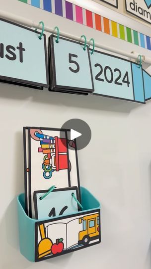 40K views · 3K reactions | Classroom organization that just makes sense.⁣
⁣
✨ the magnetic holder + calendar rod are in my Amazon Storefront (linked in my profile)⁣
⁣
✨ my visual schedule is in my TPT store (linked in my profile)⁣
⁣
And comment FLIP to get my crayon flip calendar for F R E E ! ⁣
⁣
Happy classroom organizing! ✨⁣
⁣
https://www.teacherspayteachers.com/Product/Visual-Schedule-Cards-EDITABLE-8276111 | Meredith Morgan • Miss M’s Reading Resources | missmskindergarten · Original audio Happy Classroom, Flip Calendar, Schedule Cards, Teaching Special Education, Visual Schedule, Magnetic Holder, Amazon Storefront, Reading Resources, Classroom Organization