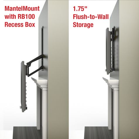 MantelMount Above Fireplace Pull Down TV Mounts & Accessories Pull Down Tv Mount, Mantel Mount, Mounted Tv Ideas Living Rooms, Best Tv Wall Mount, Fireplace Tv Mount, Above Fireplace, Tv Over Fireplace, Mantel Design, Looking For Houses