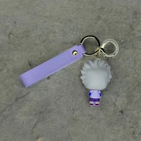 Hunter x Hunter - Chibi Killua Zoldyck keychain https://www.ebay.com/usr/onepatchman #anime #manga #weeb #hunterxhunter #hxh #killua #keychain #merch #smallbusiness Hxh Merch, Chibi Killua, Hxh Killua, Killua Zoldyck, Hunter X Hunter, Anime