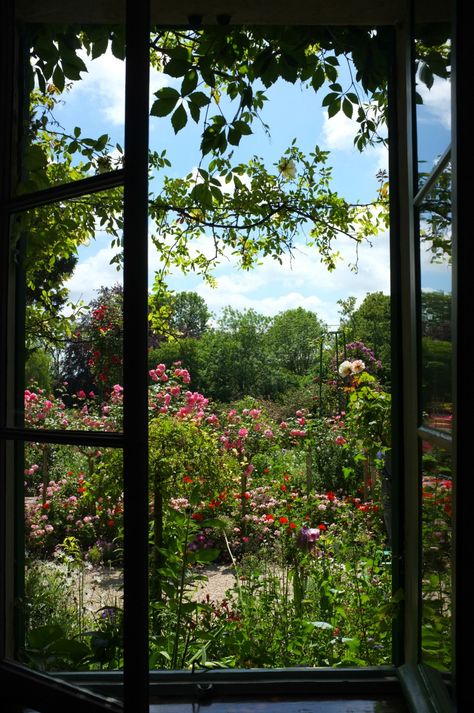 Window Overlooking Garden, Window Garden View, Garden Through Window, Garden View From Window, Gemma Aesthetic, View Outside Window, Window View Illustration, Window View Garden, Window View Nature