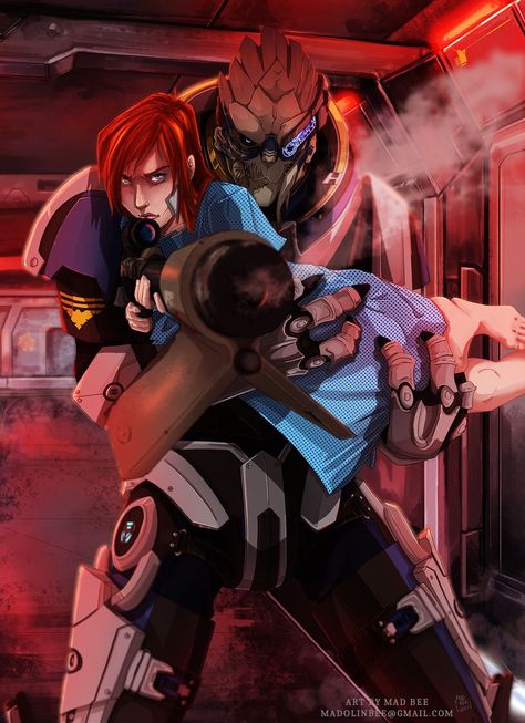 Mass Effect Shepard X Garrus, Garrus X Shepard Romance, Jaal Mass Effect, Mass Effect Andromeda Jaal, Femshep X Garrus, Garrus X Shepard, Garrus And Shepard, Shepard X Garrus, Mass Effect Garrus