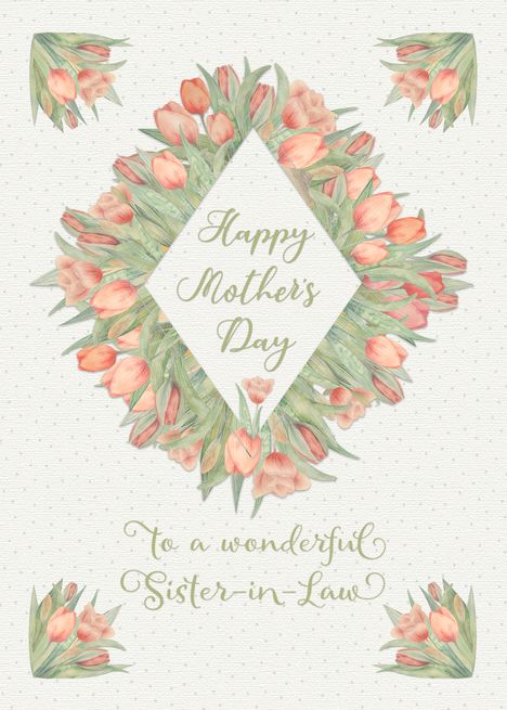 Happy Mother’s Day to a Wonderful Sister in Law Pretty Peach Tulips card #Ad , #Affiliate, #Day, #Wonderful, #rsquo, #Happy Peach Tulips, Happy Mothers Day Sister, Belated Birthday Greetings, Happy Mothers Day Wishes, Mothers Day Poems, Tulips Card, Happy Mother's Day Greetings, Happy Mother Day Quotes, Mother Day Wishes