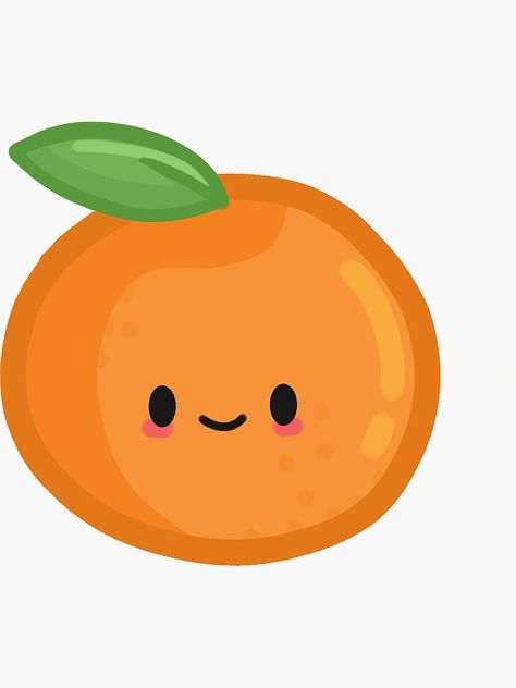 "Orange Cutie" Sticker for Sale by LazySueCreation Cutie Sticker, Orange, For Sale, Quick Saves, Kawaii