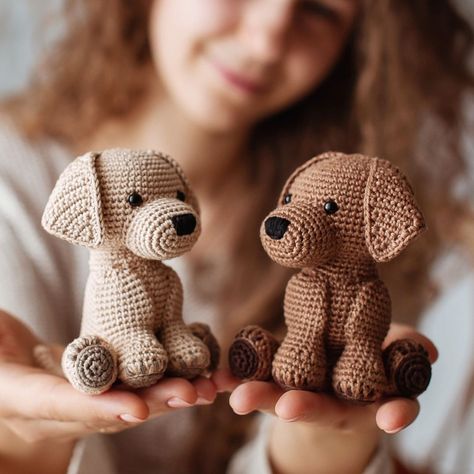 Lab Crochet Pattern Free, Chocolate Lab Crochet Pattern, Crochet Labrador Pattern Free, Lab Crochet Pattern, Labrador Crochet Pattern, Crochet Labrador, Crochet Totoro, Puppy Labrador, Dog Amigurumi