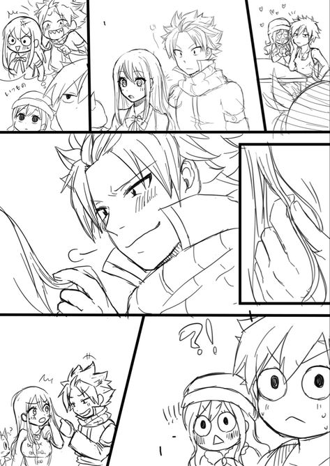 Natsu X Lucy Fanart, Fairy Tail Couples Comics, Lucy X Natsu, Fairy Tail Fanart, Nalu Comics, Fairy Tail Photos, Fairy Tail Funny, Fairy Tail Comics, Fairy Tail Family