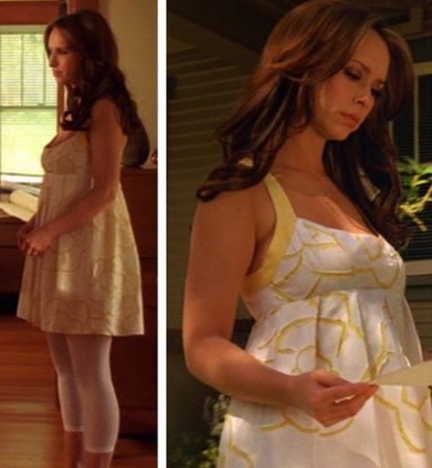 Melinda Gordon Outfits, Flower Outline Design, Ghost Whisperer Style, Ksenia Solo, Melinda Gordon, White Babydoll Dress, Ghost Whisperer, Outline Design, Fashion Terms