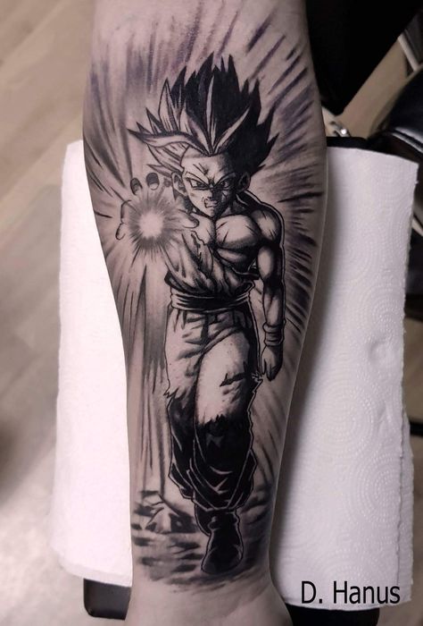 Dragon Ball Z Tattoo Ideas, Dbz Tattoo Ideas, Tatuaje Dragon Ball, Dragonball Z Tattoo, Dragon Ball Tattoo Ideas, Dragon Ball Tattoos, Mens Face Tattoos, Dragon Ball Z Tattoo, Goku Tattoo