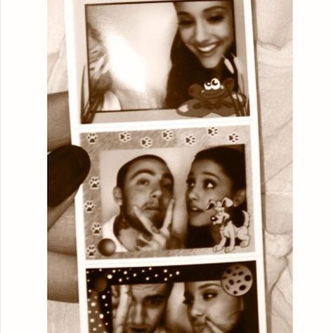 Ariana Grande & Mac Miller Cozy Up In Ellen's Photo Booth! - M ...