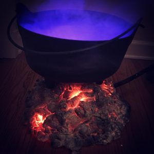 Witches Cauldron Diy, Pisces Witch, Glowing Embers, Witch's Cauldron, Witchs Cauldron, Witch Room, Witch Cauldron, Haunted Halloween, Witches Cauldron