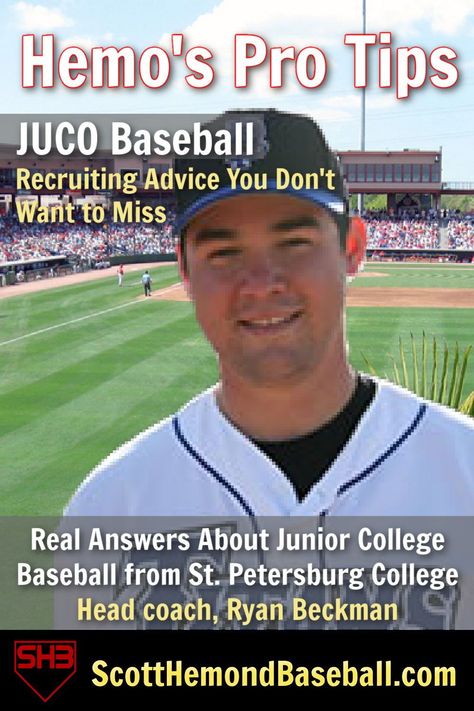 Considering playing college baseball? Know your options and what to think about before you plan your school! Get advice about recruiting, choosing a school, and how to get recognized from St. Petersburg Coach Ryan Beckman. How To Coach Tball, Highschool Baseball, College Soccer Recruiting, College Baseball Recruiting, Coach Pitch Baseball Drills, What To Think About, Junior College, Baseball Tips, High School Baseball