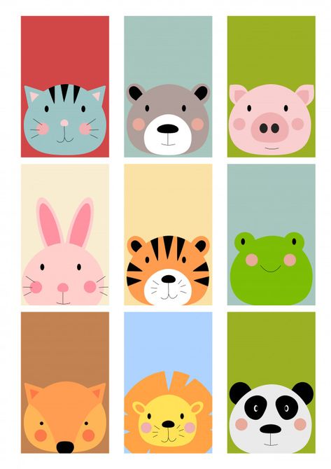 Discover thousands of Premium vectors available in AI and EPS formats Cartoon Zoo Animals, Wall Cartoon, Drawn Animals, Panda Face, Face Cartoon, Happy Panda, Kids Doodles, Funny Monsters, Boy Illustration