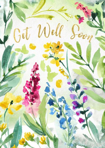 Get Well Soon Cards Watercolor Flowers Border New Baby Wishes, Get Well Soon Cards, Card With Flowers, Get Well Flowers, Get Well Soon Card, Cards Homemade, Get Well Wishes, Free Printable Cards, Simple Template