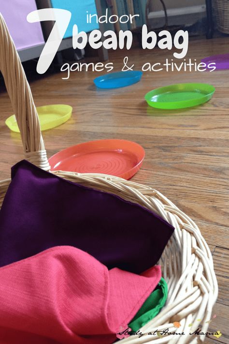 Indoor Pe, Bean Bag Activities, Preschool Gym, Toy Library, Gym Games For Kids, Bean Bag Games, Hot Potato, Indoor Recess, Gym Games