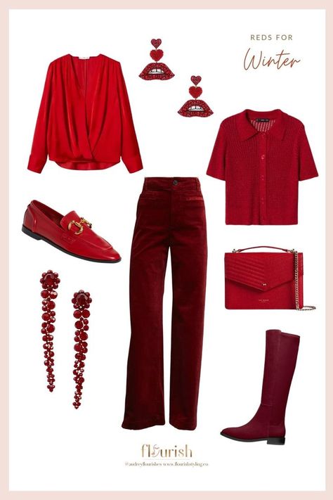 The Curated Closet, True Winter, Winter Red, Glam Outfit, Seasonal Color Analysis, Bright Winter, Deep Winter, Dark Winter, Color Analysis