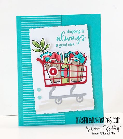 IM334 - Attention Shoppers - Inkspired Treasures Stampin Up Attention Shoppers, Greenery Flowers, Stamped Christmas Cards, Gift Cards Money, Shot Ideas, Happy Monday Everyone, Butterfly Images, Hand Painted Tiles, Inspiration Photo