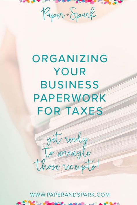 Business Paperwork, Organize Business, Tax Organization, Business Finance Management, Prep Checklist, Receipt Organization, Being Organized, Small Business Tax, Tax Prep