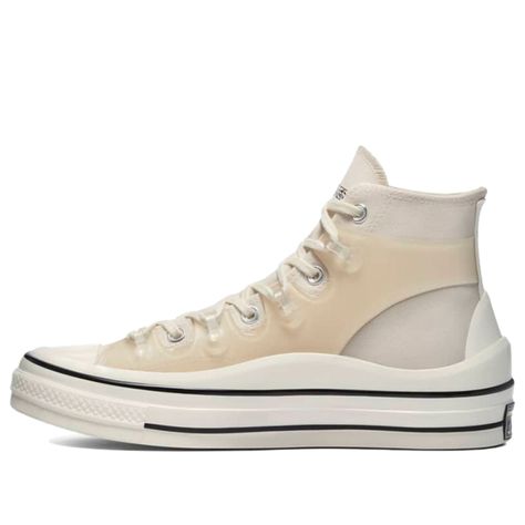 Converse Kim Jones x Chuck 70 High 'Natural' Natural/Ivory Canvas Shoes/Sneakers Converse Hike, Run Star Hike, Kim Jones, Converse Run Star, Converse Chuck 70, Black Gums, Chuck 70, Chuck Taylor All Star, Converse Chuck