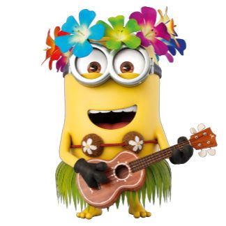 The Minions - Aloha One Eyed Minion, Aloha Sticker, Minion Stickers, Minion Humour, Minions Images, 3 Minions, Minion Characters, Minions Minions, Minion Banana