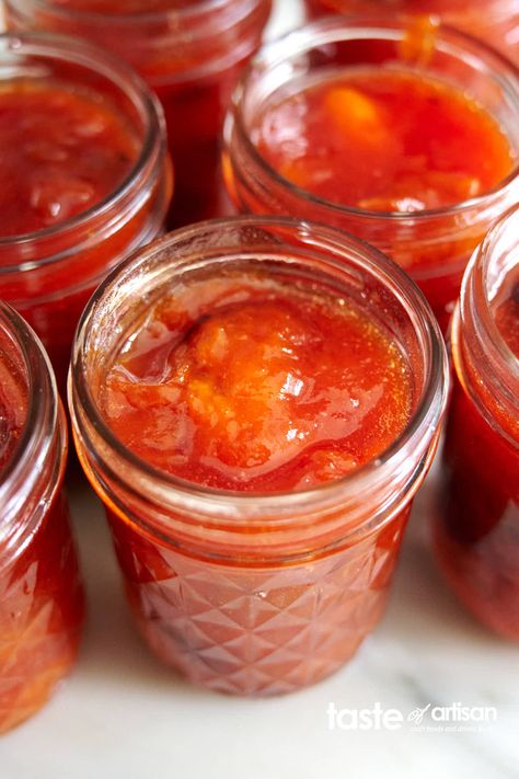 Old-Fashioned Apricot Jam made with only apricots, lemon juice and sugar. Add some sour cherries for a more complex taste. Charcuterie Guide, Apricot Jam Recipes, Apricot Recipes, Cranberry Jam, Sour Cherries, Canned Vegetables, Soft Caramel, How To Make Jam, Sour Cherry