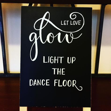 Wedding Dance Floor Lights, Dance Floor Lights, Josie Wedding, Wedding Dance Floor, Dance Floor Lighting, Typography Wedding, Dance Floor Wedding, Handmade Font, Glow Sticks