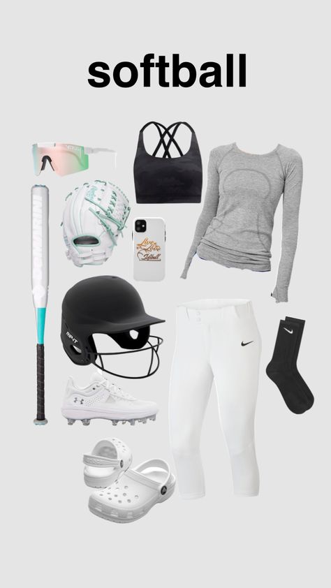 #softballfitinspo Softball Essentials, Softball Chants, Cute Pitbull Puppies, Softball Bag, Softball Things, Softball Funny, Softball Ideas, Softball Gear, Softball Bags