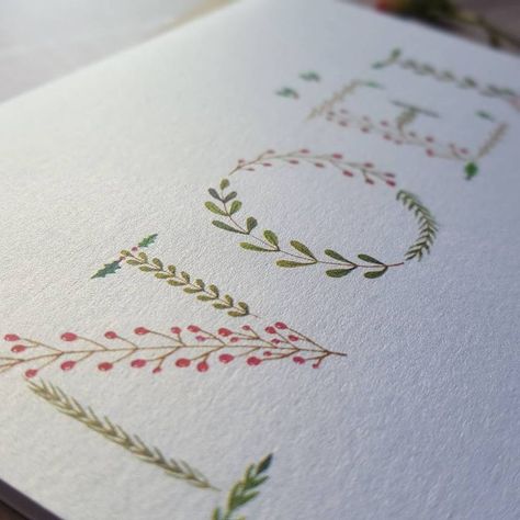 Christmas Card Designs Watercolour, Hand Painted Watercolor Christmas Cards, Diy Christmas Cards Handmade Ideas, Hand Made Christmas Cards, Christmas Calligraphy Cards, Beautiful Christmas Cards Handmade, Christmas Cards Painted, Christmas Card Ideas Handmade, Christmas Card Design Ideas